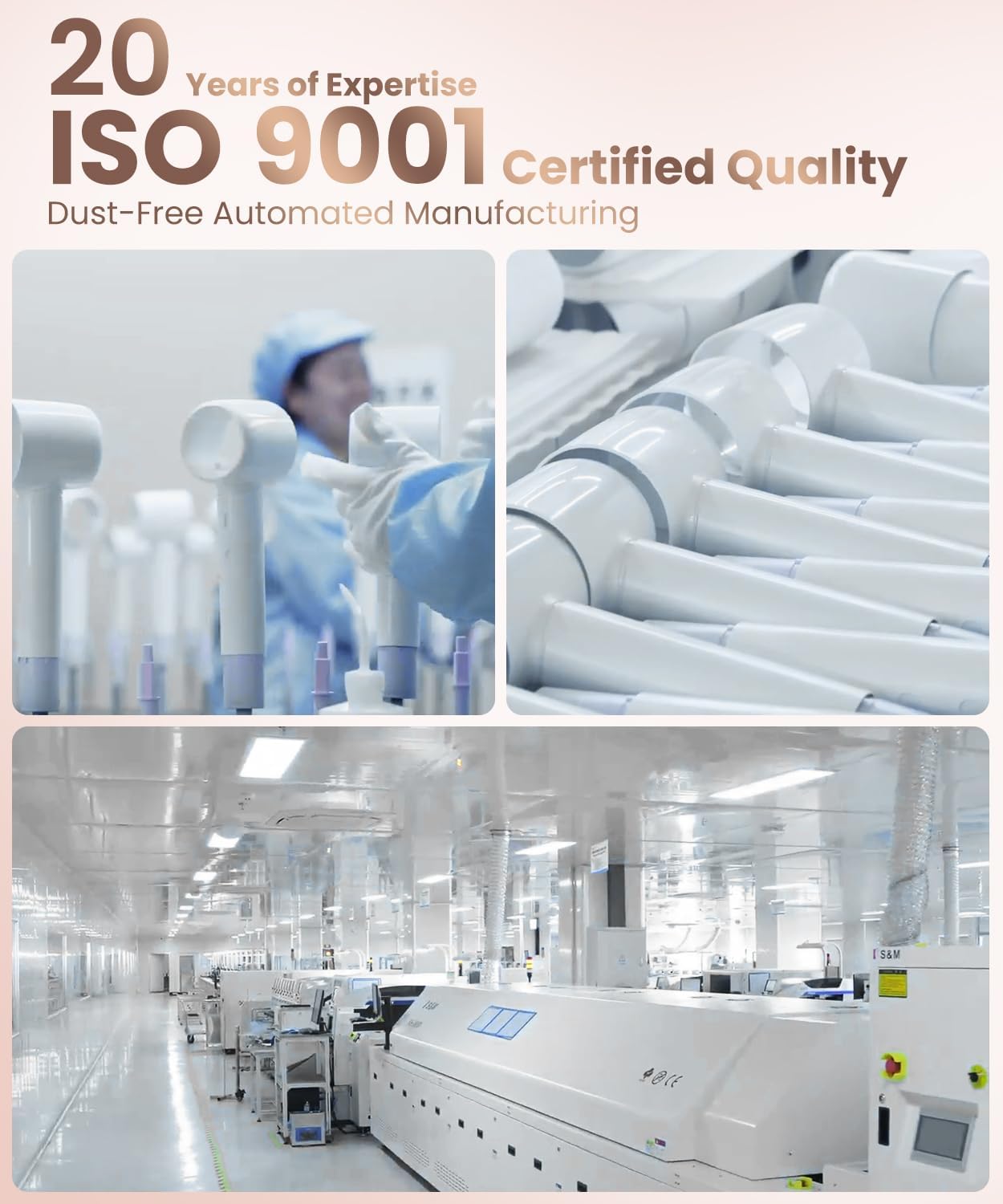 Hair Dryer, 140000 RPM High-Speed Brushless Motor Negative Ionic Low Noise Blow Dryer for Fast Drying, Thermo-Control Quiet Compact with Magnetic Nozzle for Home Travel Salon Use,Blue